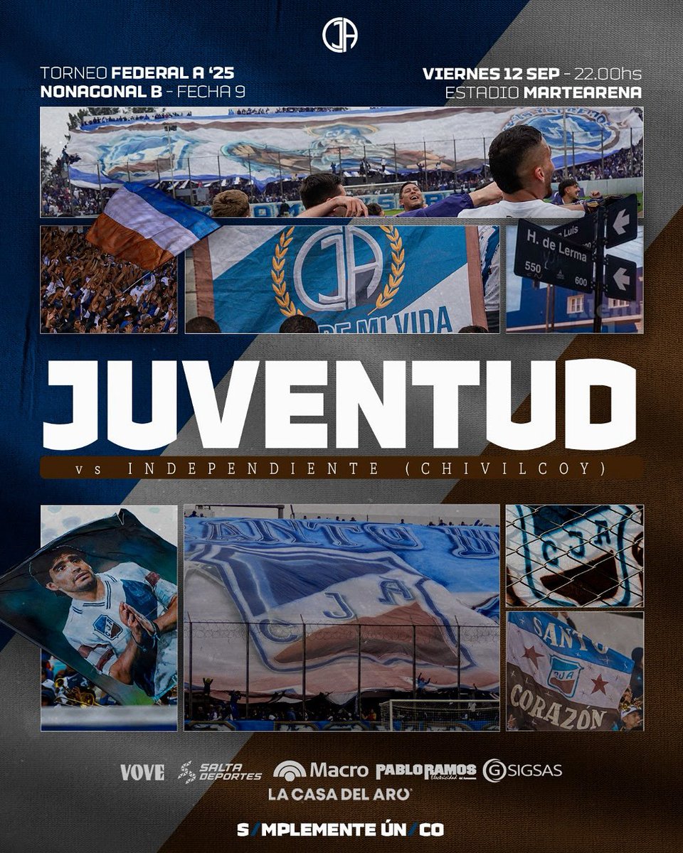 📌𝐅𝐞𝐜𝐡𝐚 𝟗 | 𝐍𝐨𝐧𝐚𝐠𝐨𝐧𝐚𝐥 𝐁 - 𝐅𝐞𝐝𝐞𝐫𝐚𝐥 𝐀

🆚 Independiente (Chivilcoy)
📆 Viernes 12 de Septiembre 
⌚️22:00hs
🏟️ Estadio Padre Ernesto Martearena 
👤 Árbitro: Manduca Maximiliano 

𝐍𝐨𝐬 𝐯𝐞𝐦𝐨𝐬 𝐞𝐧 𝐥𝐚 𝐜𝐚𝐧𝐜𝐡𝐚 𝐀𝐧𝐭𝐨𝐧𝐢𝐚𝐧𝐨𝐬 🫡

#DaleSanto