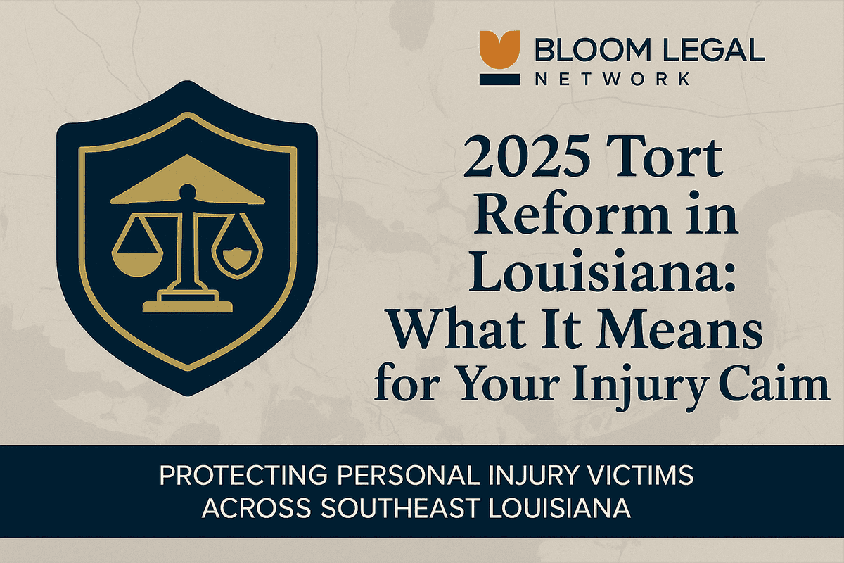blegalnetwork's tweet photo. I got rear-ended in 2025 — does tort reform mean I get less?
Read the full breakdown so you know what to expect before you file:
📖   https://t.co/ROMeqjbRxb
#LouisianaLaw #TortReform2025 #PersonalInjuryLaw #InjuryClaims #NOLALaw #MetairieAccident #JeffersonParishLawyer https://t.co/4xCsxzXqFU