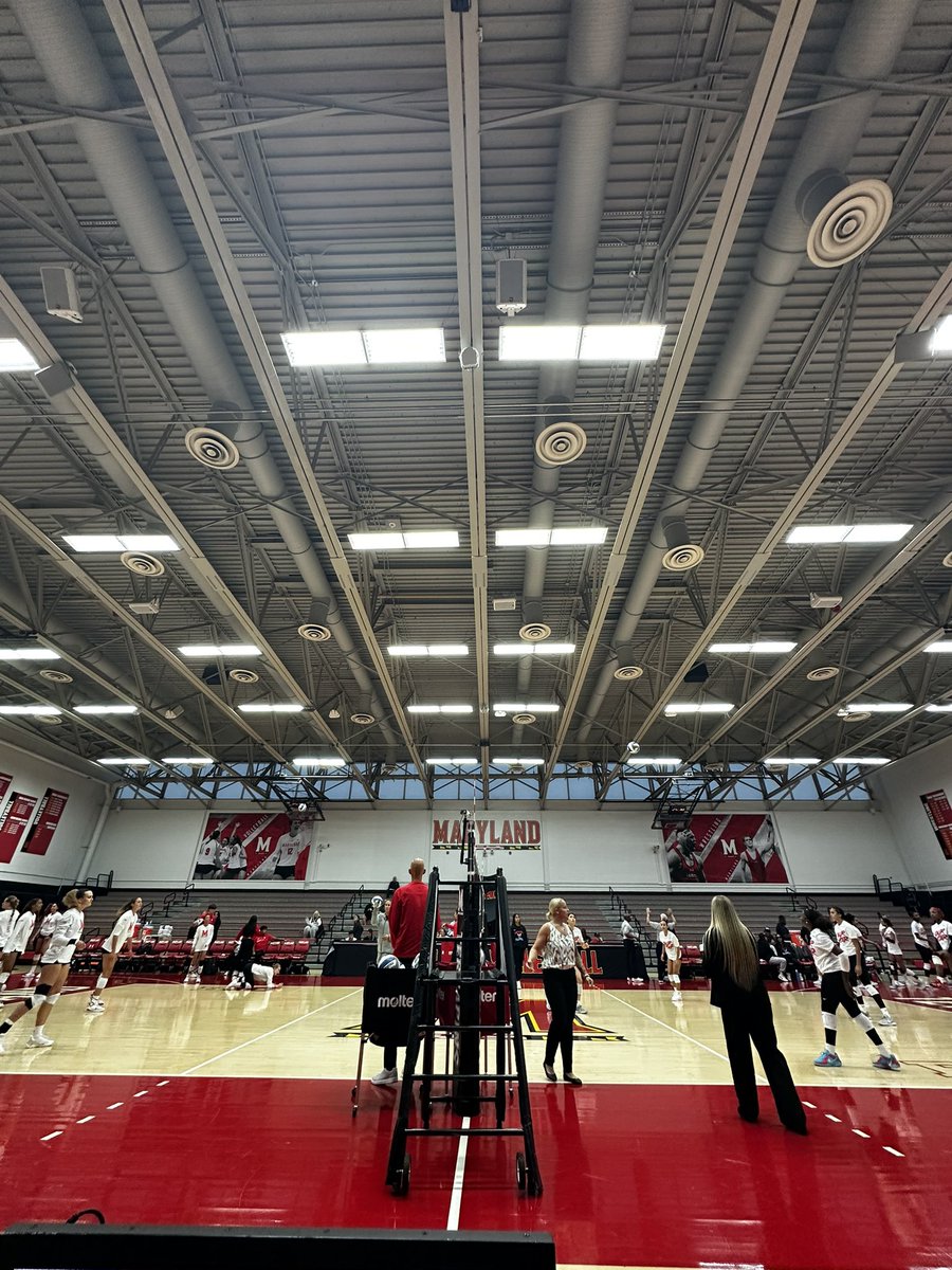 We're back at the newly named Schanwald Pavilion for the home opener of <a href="/TerpsVolleyball/">Maryland Volleyball</a> 2025 fall season.

The Terps will be taking on last year's MEAC Champions <a href="/DSU_VB/">Delaware State VB</a> in what should be a fun non-conference bout!

Come join me and <a href="/JamesConsoli/">James</a> on <a href="/BigTenPlus/">B1G+</a> at 7:00 p.m. 🏐