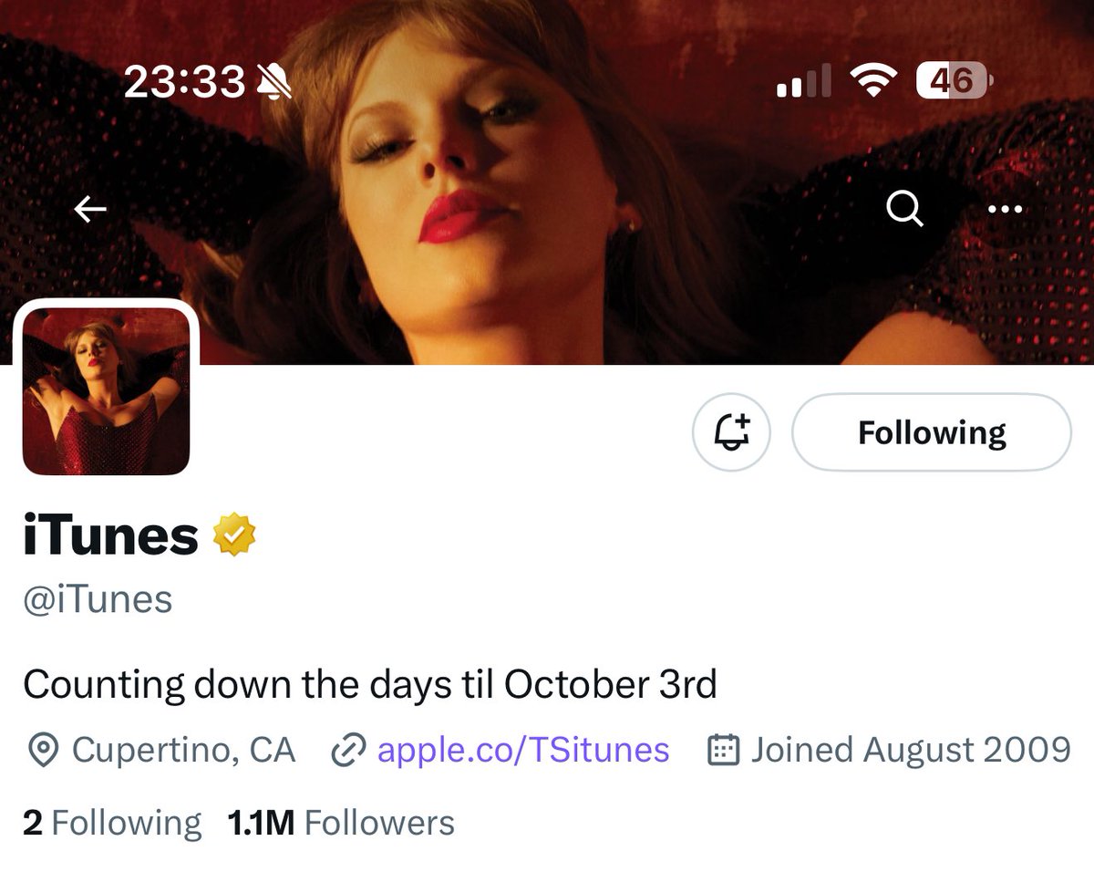 I’m so here for itunes becoming a taylor swift fan account