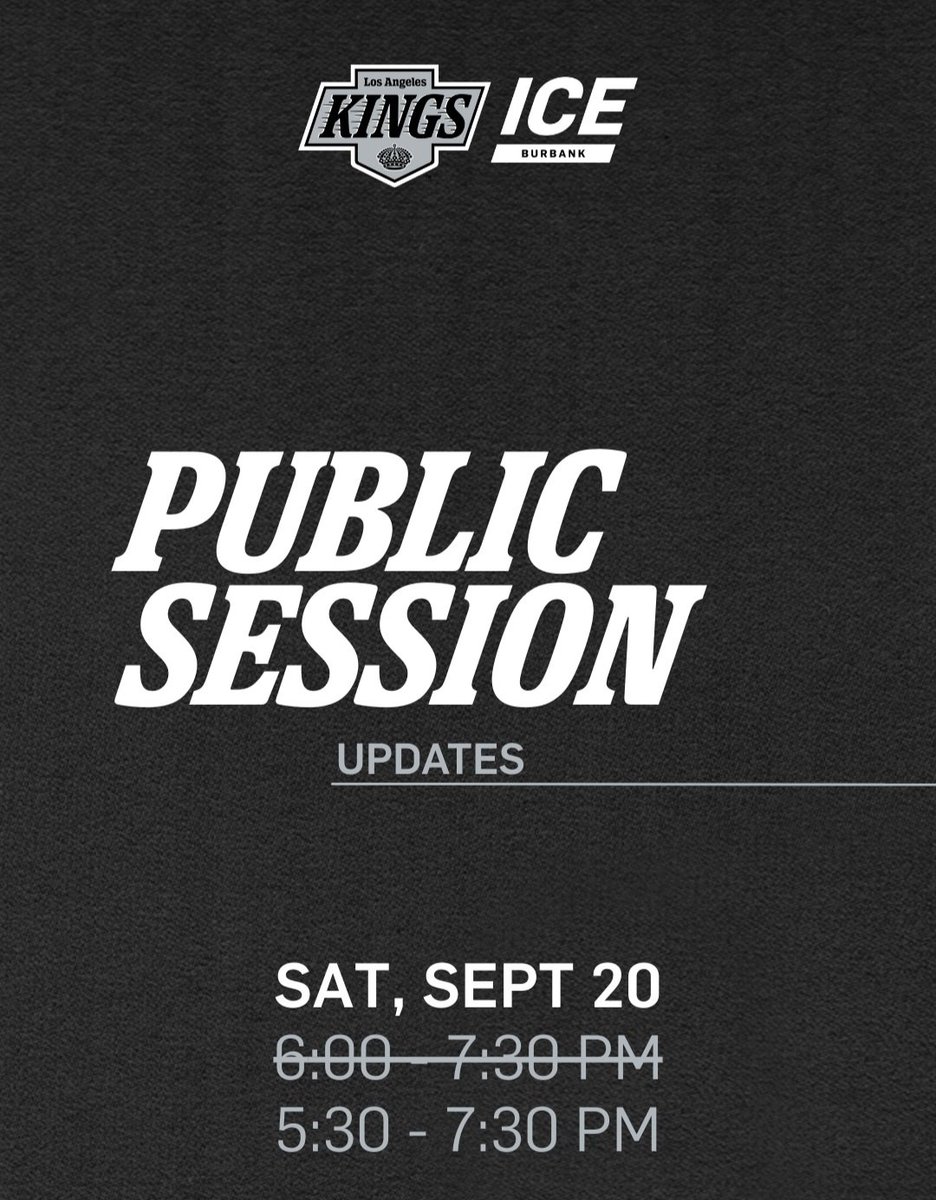 Pickwick_Ice's tweet photo. Schedule Update! Join us next Saturday, Sept 20, for Public Session from 5:30 – 7:30 PM. That’s a whole 2 hours to skate with friends and family! More time to skate, more time for fun! ❄️⛸️ https://t.co/iSES09vbXl
