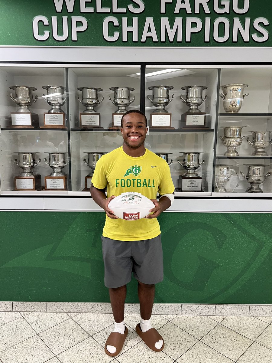 Congratulations to <a href="/NoahJTerry1/">Noah J Terry</a> on being named the Farm Bureau Insurance Player of the Week in week #3 of the 2025 football season. In our win over Southern Durham Noah had 128 yards rushing on just 16 carries and 1 TD. 👊💪✊ #WeNotMe