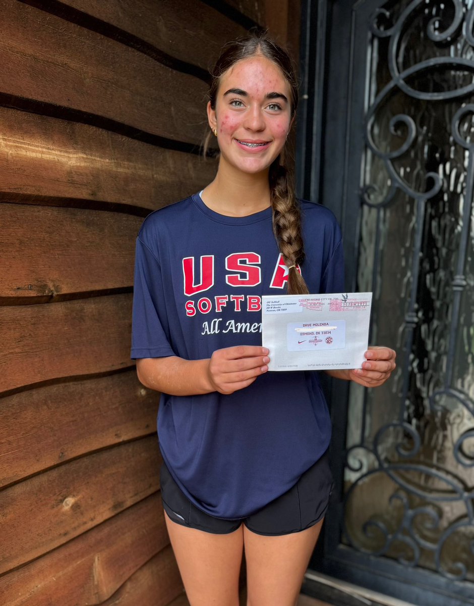 Drue Molenda (@druemolenda2030) on Twitter photo First ever 📬!
Thank you <a href="/OU_Softball/">Oklahoma Softball</a> for the camp invite! Can't wait to learn more about your program and attend camp in Norman! #BoomerSooner <a href="/GassoPatty/">Patty Gasso</a> <a href="/jtgasso/">JT Gasso</a> <a href="/coachjro/">Jennifer Rocha</a> <a href="/epicnational14u/">Epic National 14U Holleyman/Smith</a> <a href="/Epic__SB/">Scotty Smith</a> First ever 📬!
Thank you <a href="/OU_Softball/">Oklahoma Softball</a> for the camp invite! Can't wait to learn more about your program and attend camp in Norman! #BoomerSooner <a href="/GassoPatty/">Patty Gasso</a> <a href="/jtgasso/">JT Gasso</a> <a href="/coachjro/">Jennifer Rocha</a> <a href="/epicnational14u/">Epic National 14U Holleyman/Smith</a> <a href="/Epic__SB/">Scotty Smith</a>