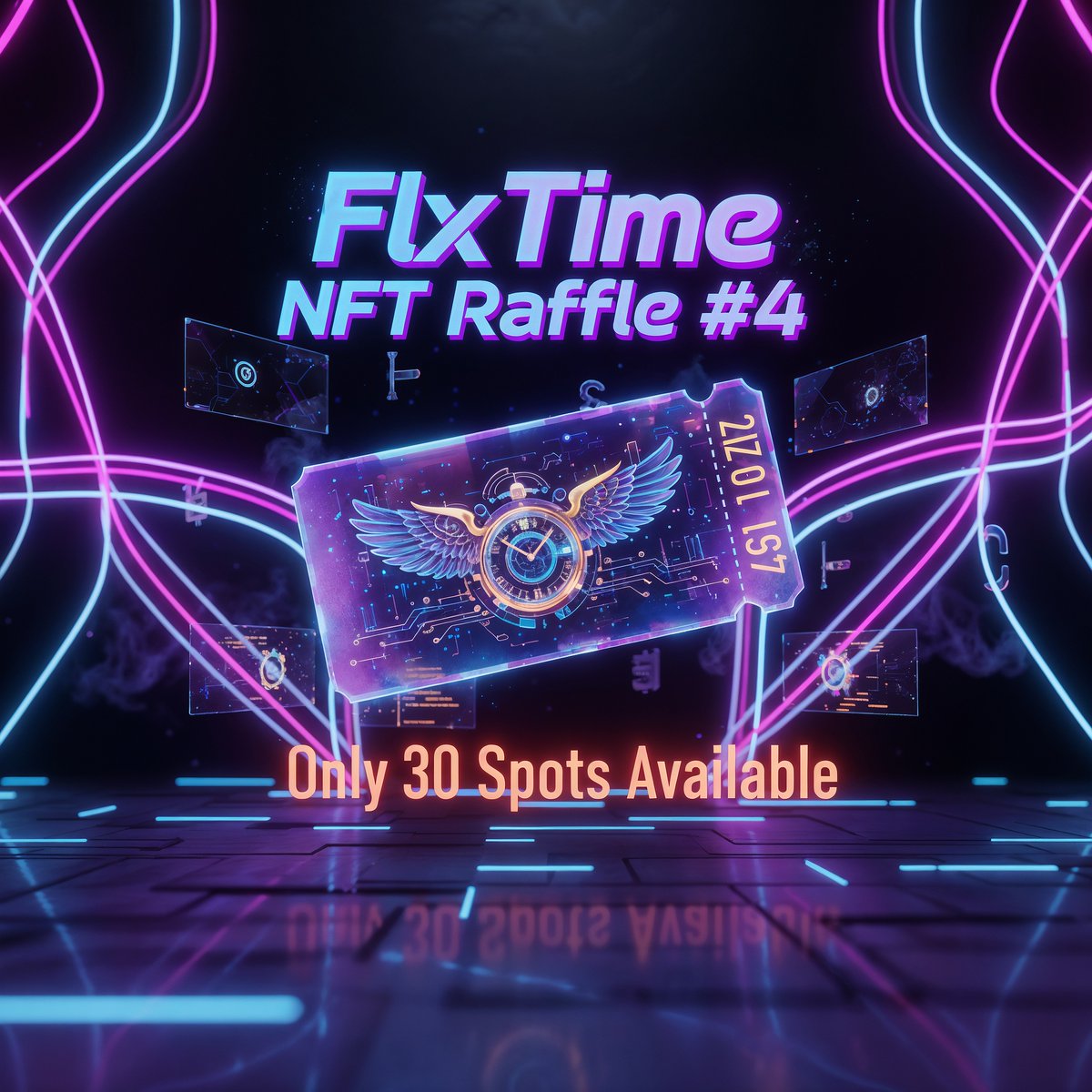 FlxTime1's tweet image. 🎉 FlxTime NFT Raffle #4 🔥

Hey Flexers 🧑‍💻⛏️
It’s time for our 4th raffle 🎟️ — only 30 spots available exclusively for Flexers 💪
🎟️ Entry Details:

🧿Entry Fee: 0.15 SOL (multiple entries allowed per participant)

🧿Guaranteed Bonus: Every participant receives 5000 $FLXT in…