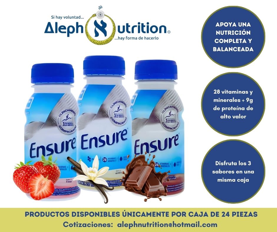 AlephNutrition's tweet photo. Apoya tu nutrición completa y balanceada con Ensure

¿Cuál es tu sabor favorito: fresa vainilla o chocolate?

¿No puedes decidir?

¡En #AlephNutrition te ponemos los 3 sabores en la misma caja!

Contamos con servicio a domicilio en cualquier parte de la República mexicana. https://t.co/JSx7Z8Coq4