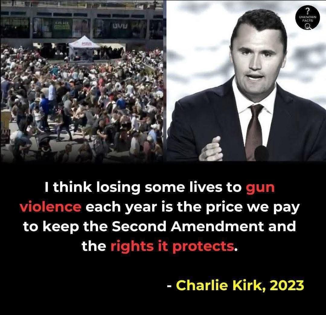 The man who said this has become one of the statistics he used to justify broad gun ownership.