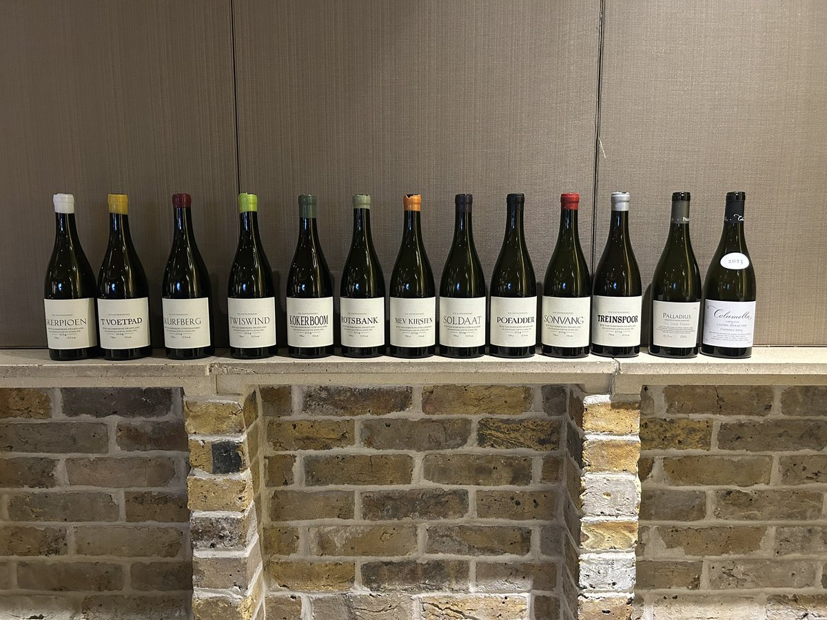 Sad to miss Cape Wine 2025, but tasting this line-up from <a href="/SadieFamilyWine/">Sadie Family Wines</a> in London today went a long way towards making up for it!