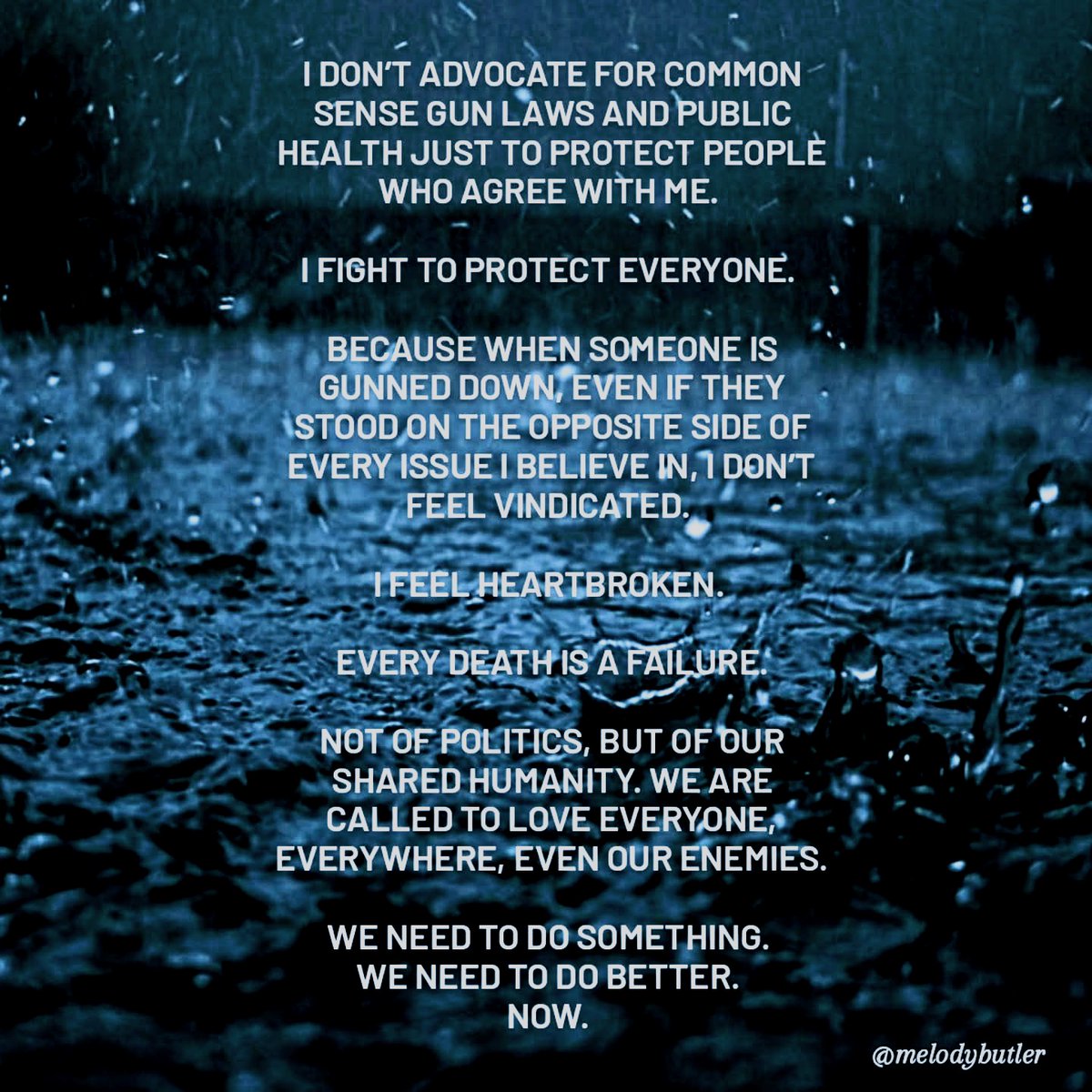 We need to do something. We need to do better. Now.