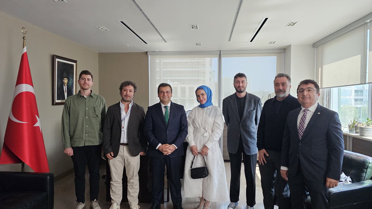 Hosted Mr Şeyhmus Altun and Mrs Fevziye H. Yazan, Director and Producer of "As We Breathe", following its World Premiere at TIFF50

Producer Tunç Şahin, panelist at TIFF, joined the meeting

Mr Bülent Üçpunar, Director of YEI, and Mr Can D. Atıcı,movie director, co-hosted with us