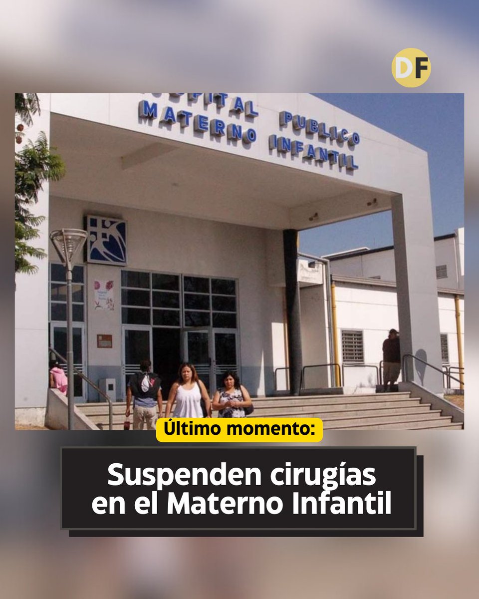 El Materno Infantil reprograma cirugías y reduce a 15 por día por falta de anestesistas ⚠️ defrentesalta.com.ar/contenido/2715…