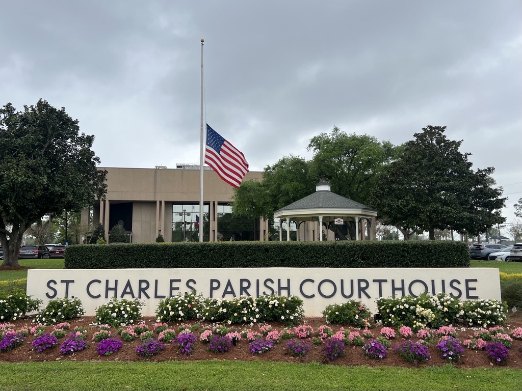 Following the President of the United States, flags at all Government Buildings will remain at Half Mast until Sunday at 6:00 pm in honor of Charlie Kirk. 

Flags were previously scheduled to be lowered on September 11, in remembrance of the Americans lost on September 11, 2001.