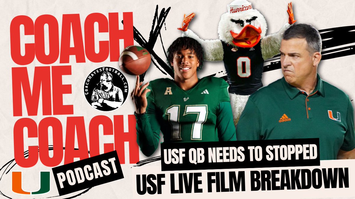 How do the Miami Hurricanes BEAT USF? | Live Film Review | #CanesTalkLive  #GoCanes
Watch LIVE @ 8:30 PM|ET 👉 youtube.com/live/x6OKg8y_2…