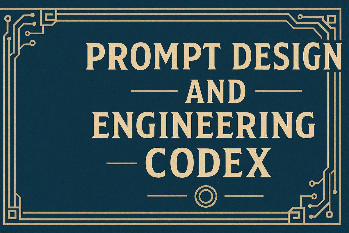Prompt Design &amp; Engineering Codex linkedin.com/pulse/prompt-d…
