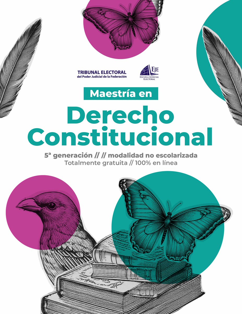 🎓 ¿Quieres cursar la Maestría en Derecho Constitucional (5ª gen.)?

Ya está abierta la convocatoria: modalidad no escolarizada, 100% en línea y totalmente gratuita.

1️⃣🧵👇