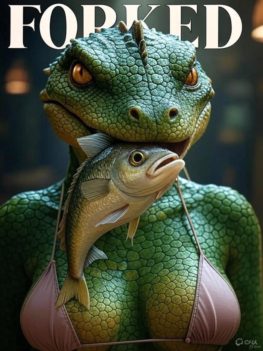 CoolColdColdest's tweet image. Sexy or Not? … via @grok 

On this week’s episode of Forked (THE show for the modern Reptilian Man), we debate whether a dangly tongue or a tasty fish is more arousing on a first date.