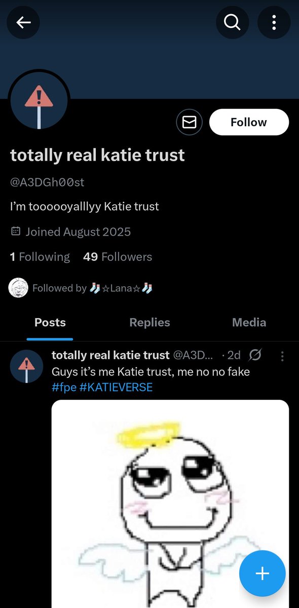 Hello everyone just wanted to let y'all know about this stubborn fuck who doesn't learn their lesson and keep doing this impersonating Katie bullshit and uses "satire" as an excuse if you guys see impersonators like this report their account please
#fundamentalpapereducation