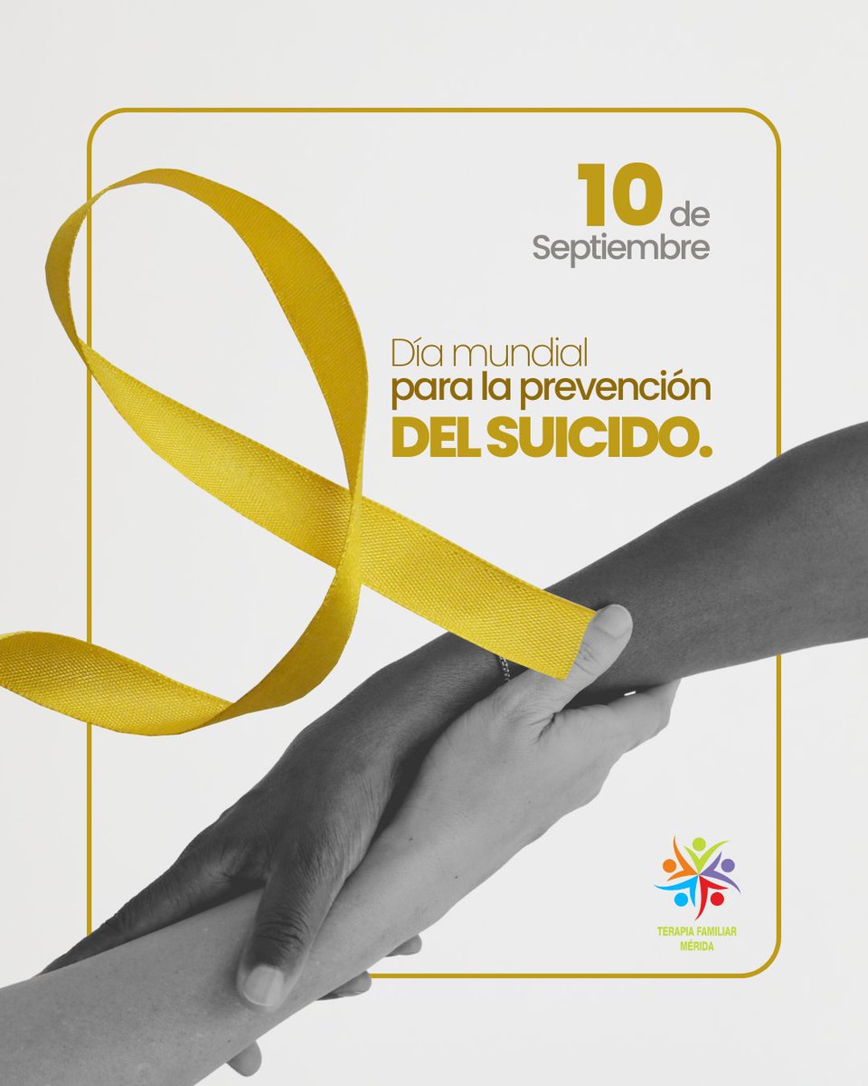 TerapiaFamMer's tweet photo. Tu dolor es válido. Si hoy te sientes abrumado, recuerda que no estás solo. Hablar es el primer paso. Si lo necesitas, busca ayuda. Tu vida importa. #DíaMundialPrevenciónSuicidio #SaludMental #NoEstásSolo #Ayuda https://t.co/tezhqvsG4d