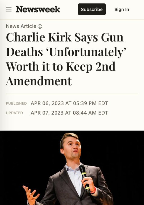 No puedo condonar el asesinato de Charlie Kirk, pero simplemente diré que al final, todo el odio que esparces termina alcanzándote.