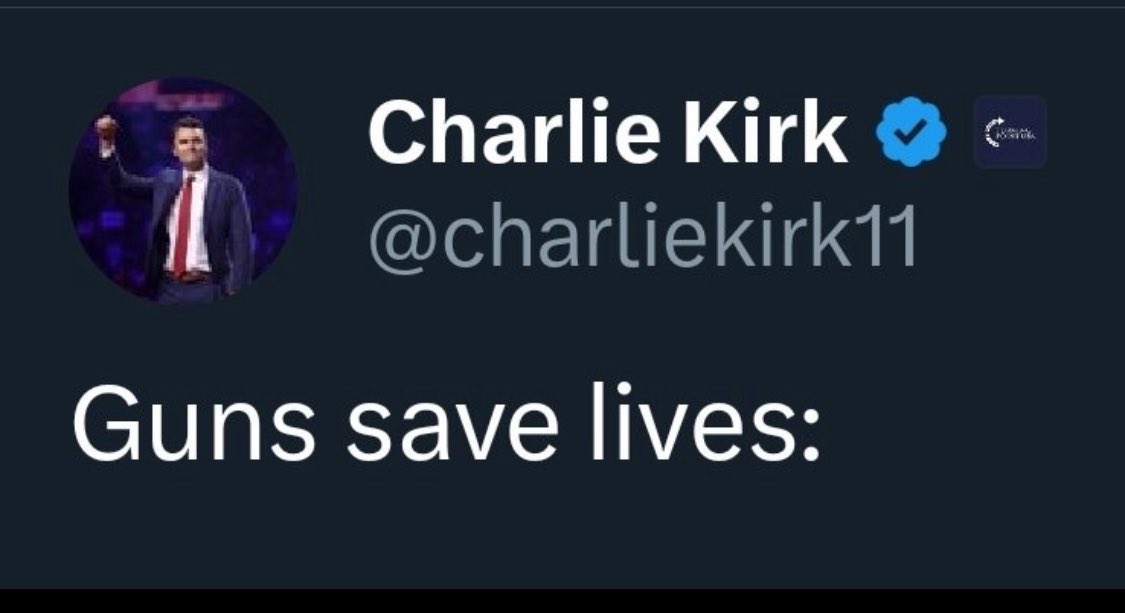 Literalmente estabas pidiendo empatia en el Tweet anterior, yo no estoy celebrando, solo sean consecuentes con lo que hablan.
Mataron a un tipo que decía que unas muertes por año eran aceptables para tener la segunda enmienda.