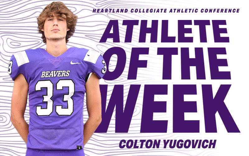 Congratulations to LB Devin Hogan and K/P Colton Yugovich on being named <a href="/HCACDIII/">Heartland Collegiate Athletic Conference</a>  Athlete’s of the Week! 
#EmbraceTheProcess