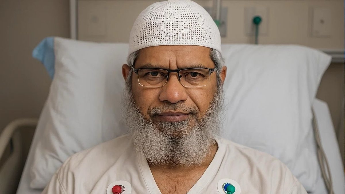 vianratulangi's tweet photo. Pembicara radikal Zakir Naik didiagnosis AIDS dan dirawat di Rumah Sakit di Malaysia,

Istrinya, Farhat Naik, dan putrinya, Zikra Naik, juga dinyatakan positif HIV. https://t.co/Pqw2gx7RoR