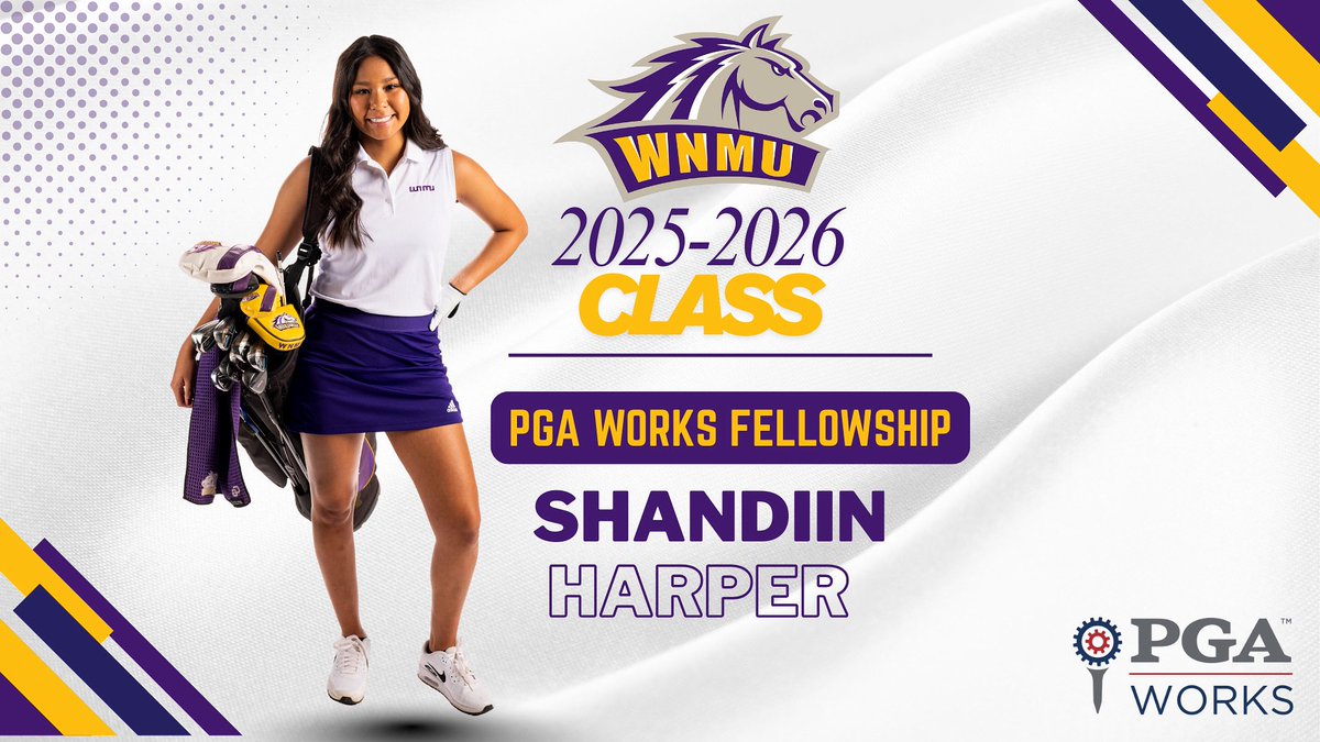 𝗙𝗿𝗼𝗺 𝗠𝘂𝘀𝘁𝗮𝗻𝗴 𝗽𝗿𝗶𝗱𝗲 𝘁𝗼 𝗣𝗚𝗔 𝘀𝘁𝗿𝗶𝗱𝗲 🐎⛳️
Congrats to Shandiin Harper on being named a PGA WORKS Fellow!

📰 >>>> tinyurl.com/4v6mfxur

#RareBreed