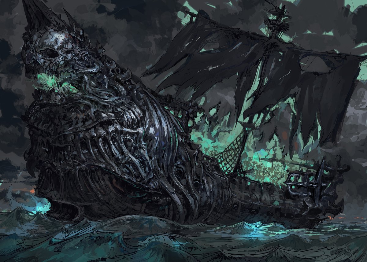 - Ghost Ship -

One of the Undead cards, for Inscryption series 3 :)