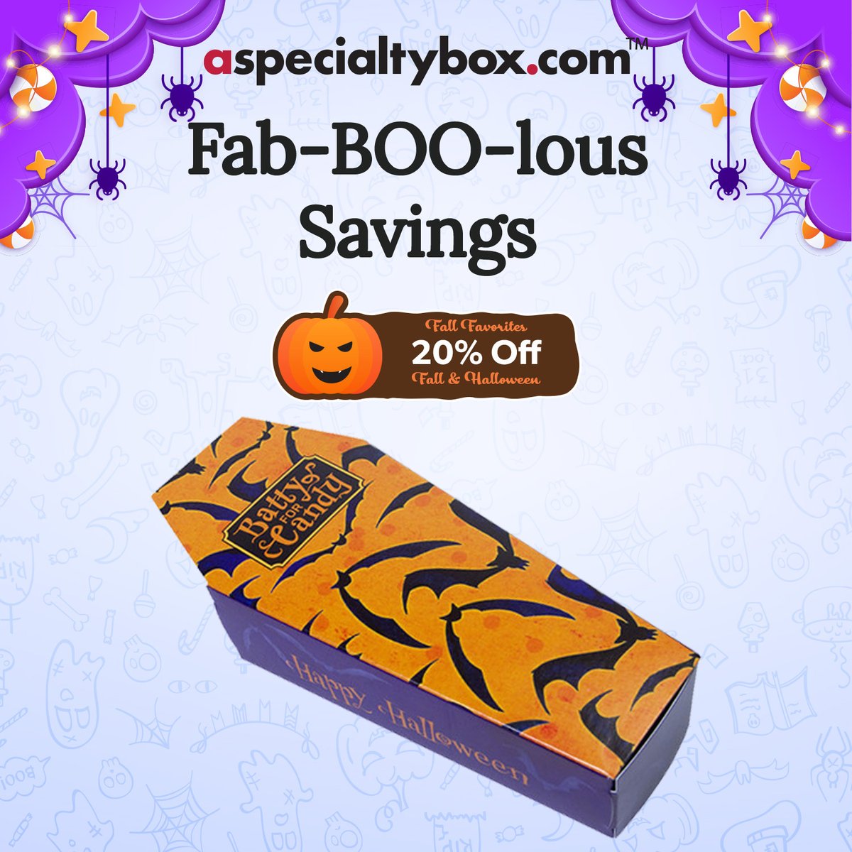 aspecialtybox's tweet image. Fab-BOO-lous savings are here! This month only, enjoy 20% off Fall &amp;amp; Halloween packaging at aspecialtybox.com/holiday-hallow…
Perfect for spooky sweets, cozy candles, or festive gifts. Don’t miss out—stock up now!
#FallPackaging #HalloweenPackaging #SeasonalPackaging #SpookySavings
