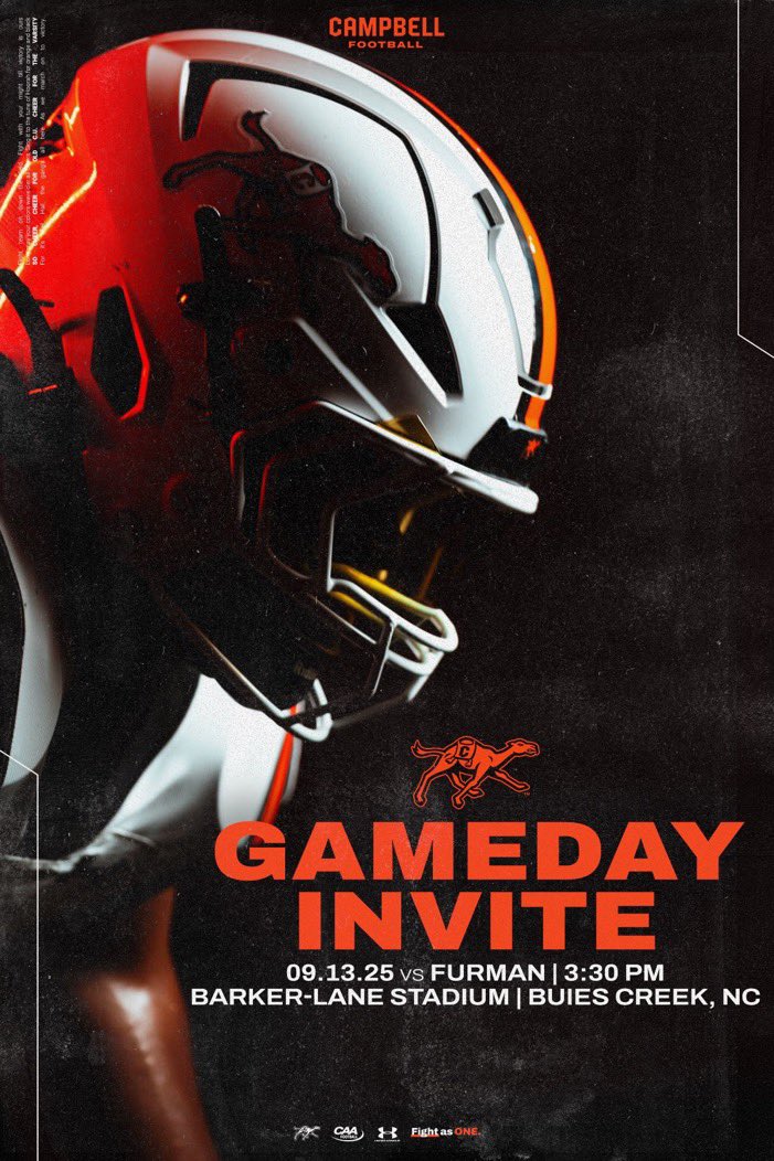 I will be at Campbell this Saturday for a game day visit! Thanks <a href="/CoachLarryHart/">Larry Hart</a> for the invite! <a href="/Ravens_FB1862/">Ravenscroft Football</a> <a href="/CaryCoaching101/">Coach Chavar Tyrance</a> <a href="/CoachJimGibbons/">Coach Jim Gibbons</a> <a href="/GoCamelsFB/">Campbell Football</a>
