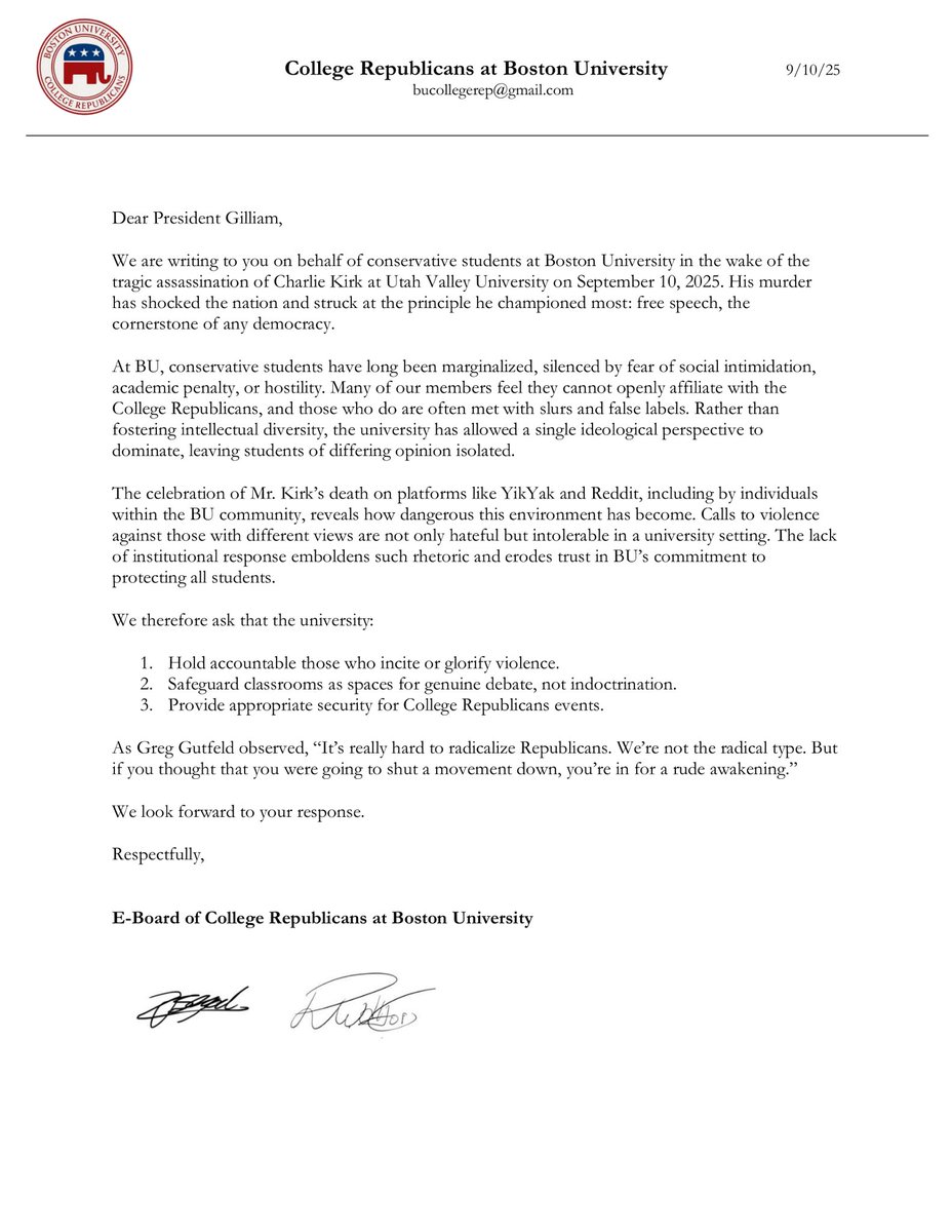 College Republicans at Boston University tweet media