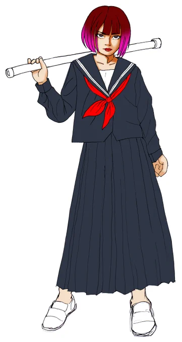おはよう御座います!! 今日もボチボチやってます #アナログ絵