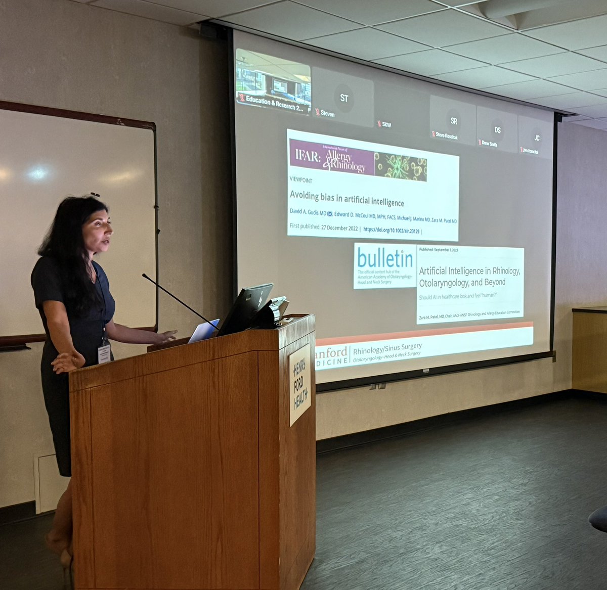 JohnCraigNose's tweet photo. Somehow too busy to post about our nasal nerdery symposium, or #HFSNS last Friday w @zarapatel_md and the other π crew. Got some good chats going about #ENS, #AI, #rhinitis surgery, #septalperfs, and does everyone need #CT scans? Until next year! π₯π«°βπ» @henryfordent https://t.co/x7PzHu6B5n