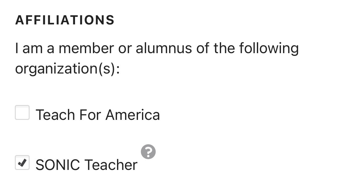 EscotoMath201's tweet photo. How do you get noticed by #SonicDrivein on #DonorsChoose? Go to your account and under Teaching Details make sure this box is checked. Sonic used to have project voting this time of the year but now they do random donations, but you need to have this box checked!
#Teachersof๐ https://t.co/O1KgjJko1q
