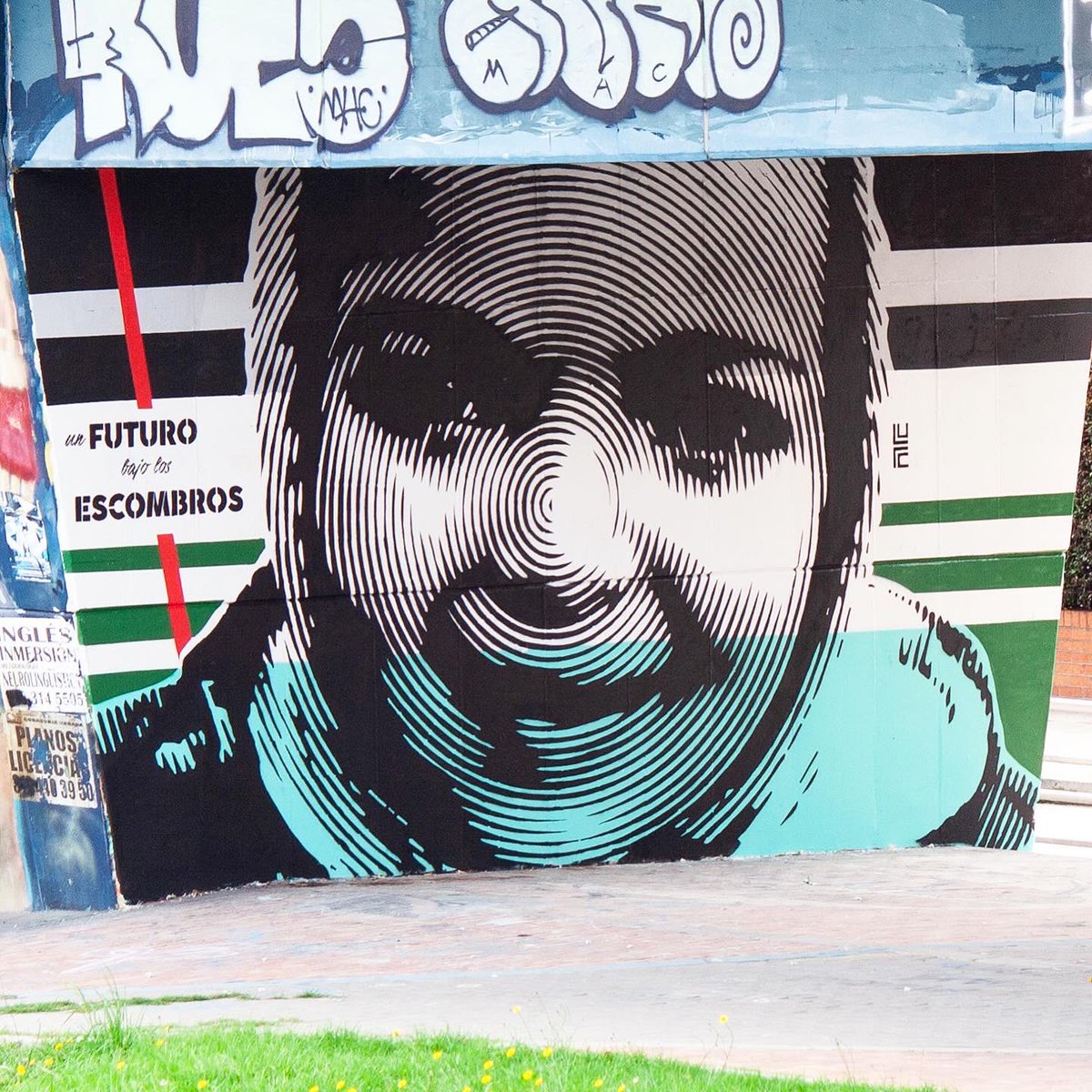 juegasiempre's tweet photo. Un futuro bajo los escombros / Alto al 93N0cidio en Gaza. #juegasiempre #djlu #stencilart https://t.co/iKOX0q7anC