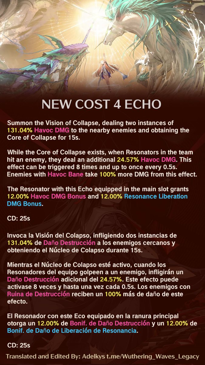 New Echo Skill 

Habilidad del Nuevo Eco

Follow Me: t.me/Wuthering_Wave…

#WutheringWaves #ユーノ #Iuno #Wutherig_waves #鳴潮 #Augusta #Lupa #弗洛洛 #Phrolova #オーガスタ #Chisa #Qiuyuan #Galbrena