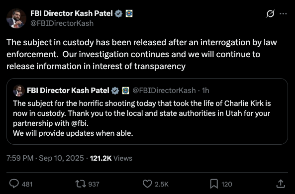 Try catching the right person first before tweeting.