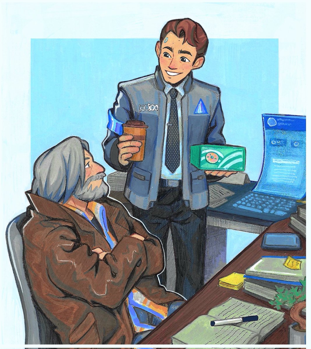 #DetroitBecomeHuman
you get donuts and coffee delivered by roboson
┌|°з°|┘┌|°з°|┘┌|°з°|┘