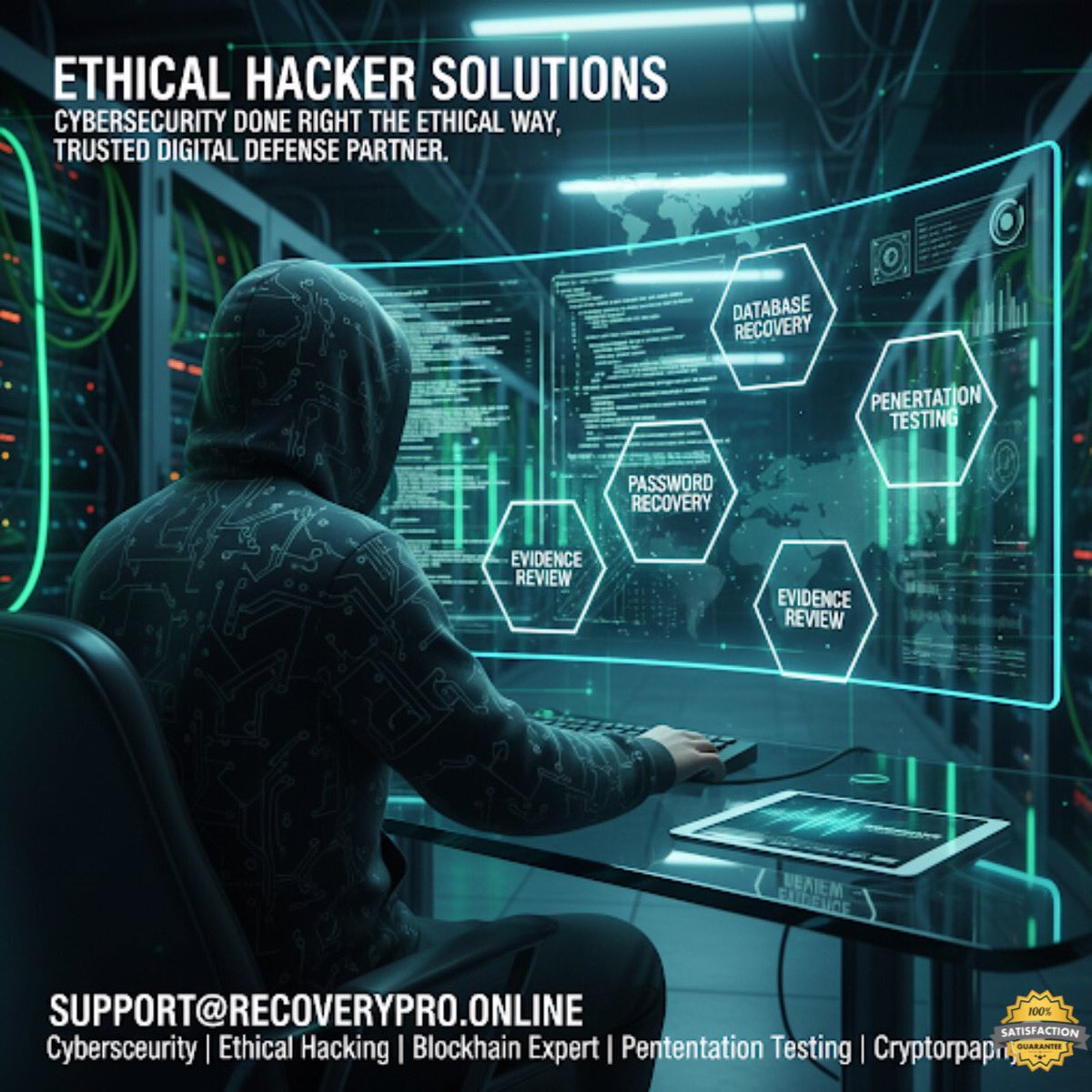 EthicalHacker61's tweet image. Ethical Hacker Solutions Your trusted partner for expert ethical hacking, penetration testing, and digital defense.
📩: Help@RecoveryPro.Online
#EthicalHacking #CyberSecurity #HackerCommunity #Infosec #PenTesting #VulnerabilityAssessment #SecureCoding