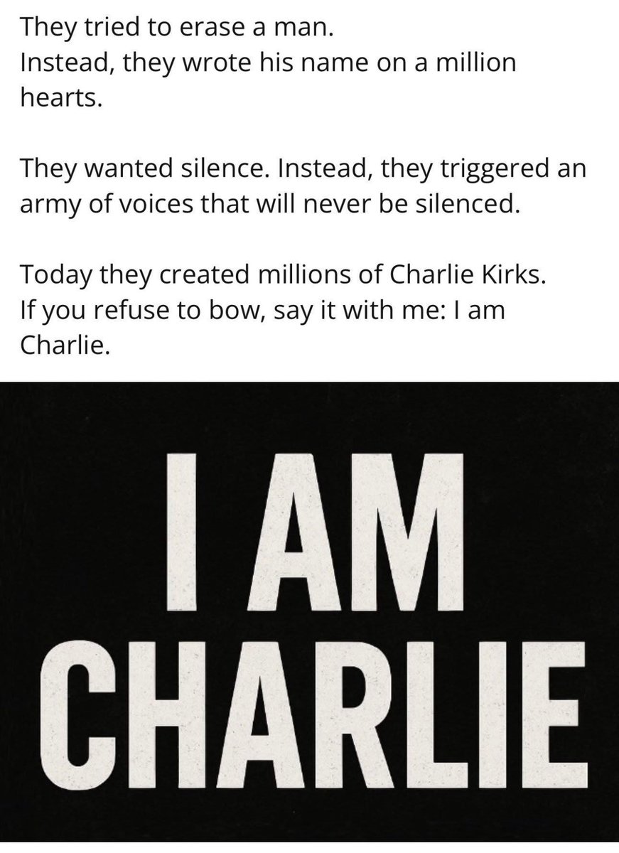 gbmom727's tweet photo. #iamcharlie  #CharlieKirk @charliekirk #turningpointusa https://t.co/Mq06KQqQAW