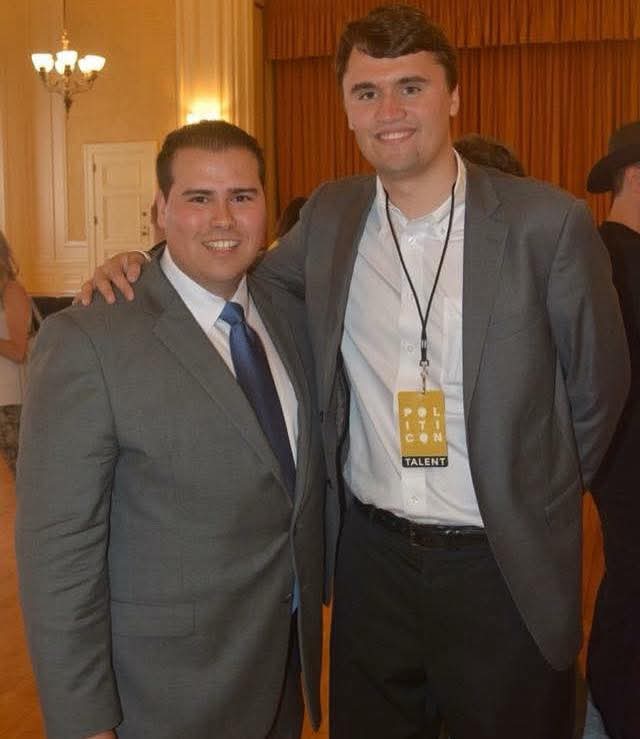 RealOmarNavarro's tweet photo. This picture was from back in 2017 during #Politicon. My prayers go out to Charlie Kirk and his family. #RIP https://t.co/J6TqVc1XQf