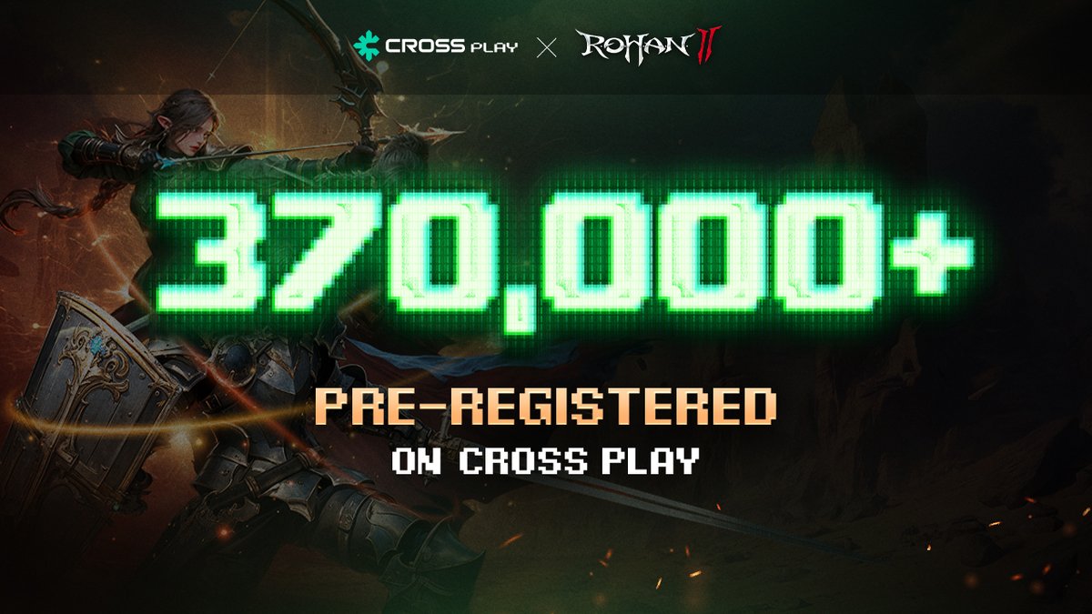 CROSS PLAY (@crossplay_xyz) on Twitter photo 370,000+ in just 6 days! ππ
<a href="/Rohan2_Global/">R.O.H.A.N.2 Global</a> pre-registrations on CROSS PLAY are skyrocketing β 160,000 joined in the last 24 hours alone!
Donβt miss out on the pre-registration events packed with exclusive rewards π
Invite your friends and family β stack as many emails as 370,000+ in just 6 days! ππ
<a href="/Rohan2_Global/">R.O.H.A.N.2 Global</a> pre-registrations on CROSS PLAY are skyrocketing β 160,000 joined in the last 24 hours alone!
Donβt miss out on the pre-registration events packed with exclusive rewards π
Invite your friends and family β stack as many emails as
