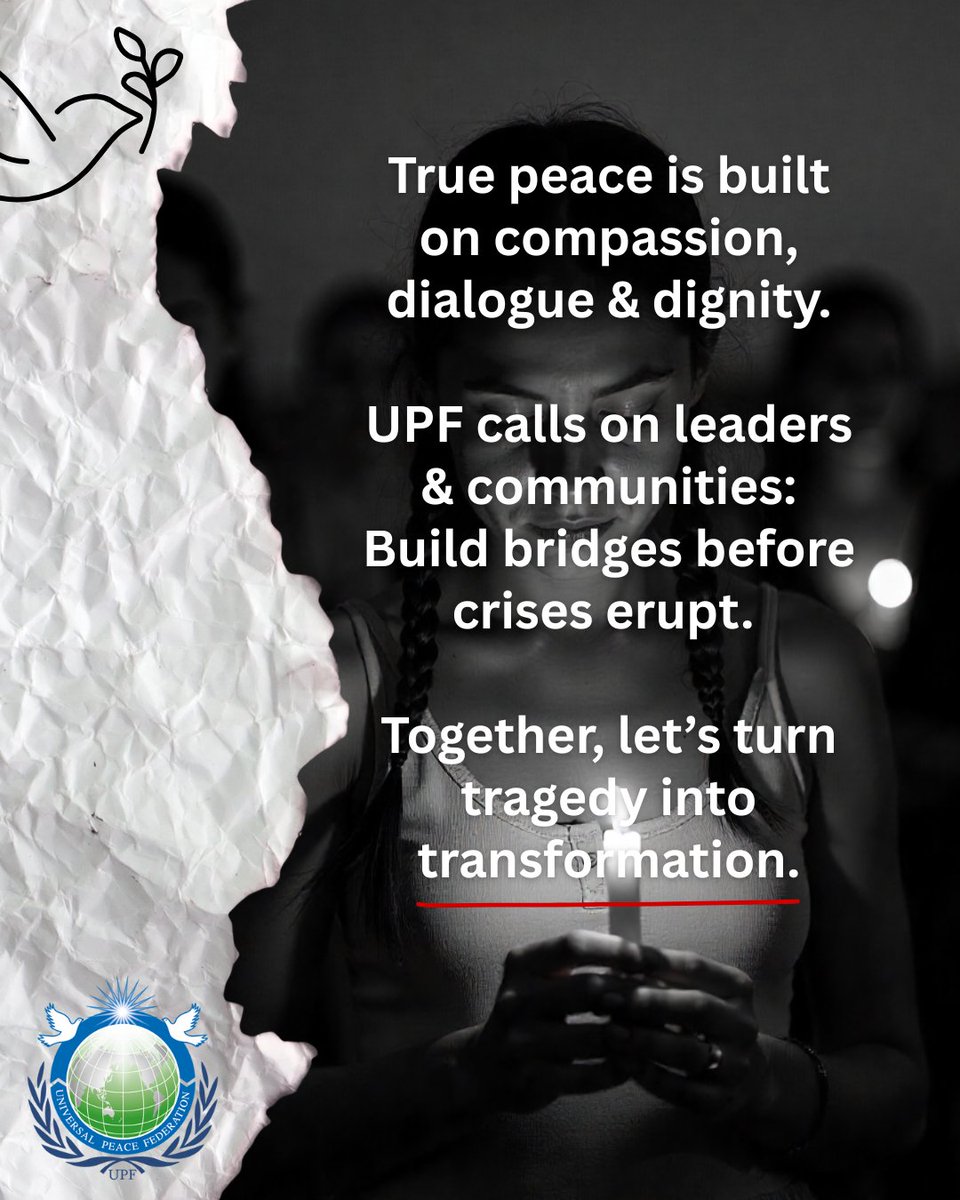 23 years after 9/11, we remember the victims, honor survivors, and reaffirm: terrorism is not faith. True peace is built on compassion, dialogue &amp; dignity. 🌍🕊️ #NeverForget #UPF #PeaceBeyondFear