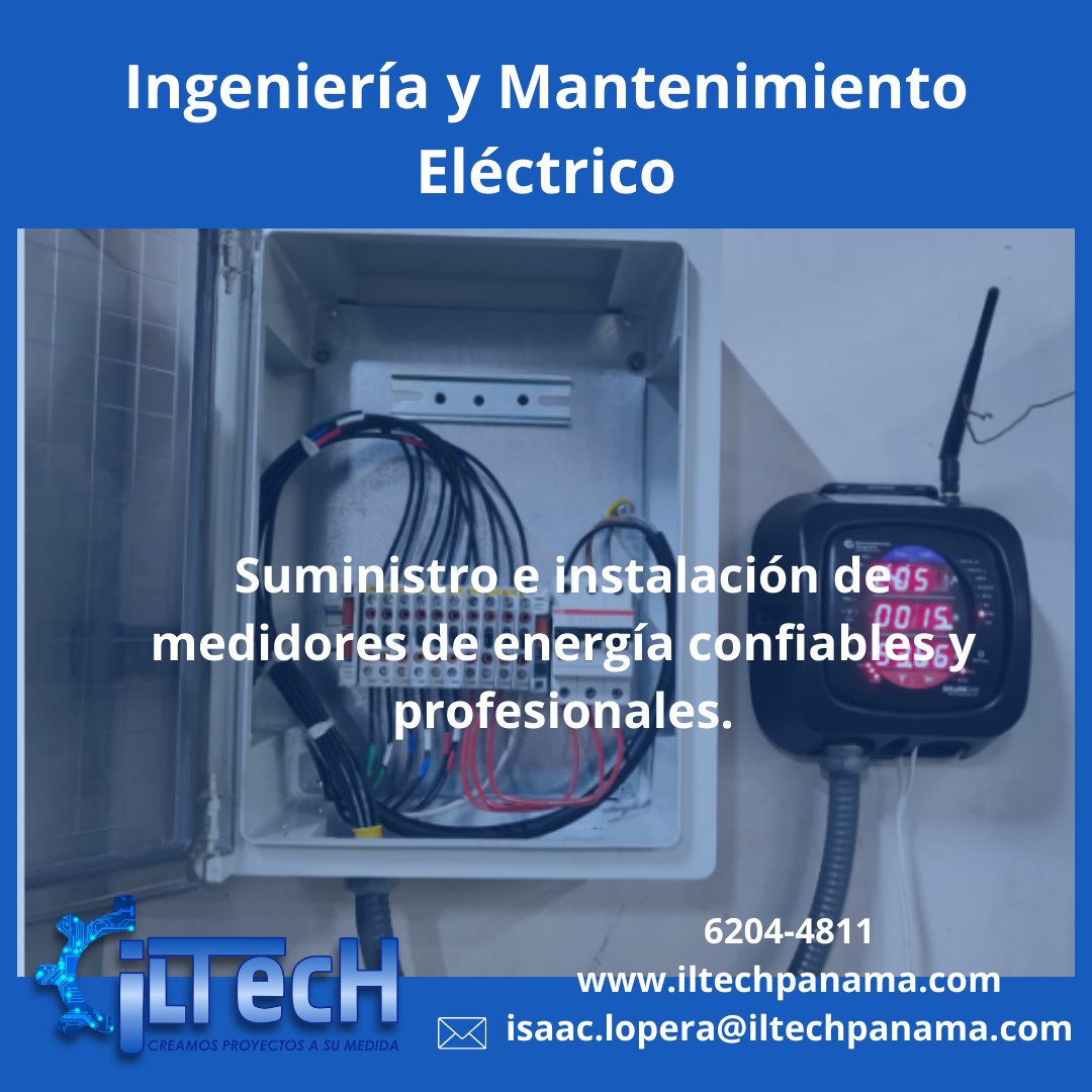 iLTech_panama's tweet image. ⚡ Optimiza tu energía con ILTECHPANAMA ⚡
💡 Suministro e instalación de medidores confiables y profesionales.
✅ Seguridad | ✅ Eficiencia | ✅ Tecnología
📲 Cotiza hoy mismo.
#ILTECHPANAMA #MedidoresDeEnergia #ElectricidadSegura #eficienciaenergetica