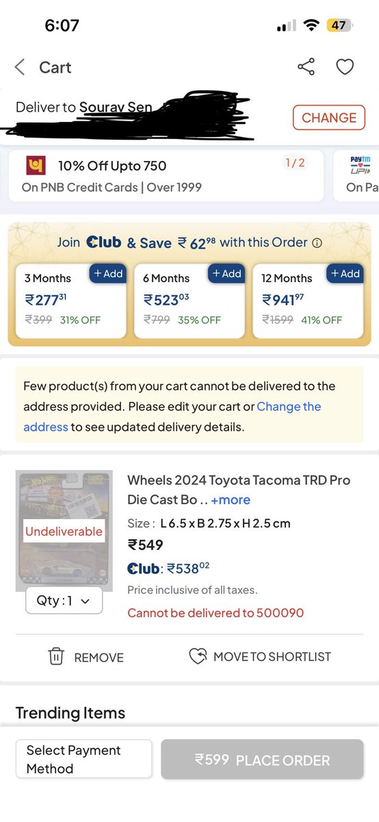 souravnes's tweet photo. @firstcryindia you cancelled my order after 24 hours of order placement stating item is out of stock. And then when it shows available you restrict me from placing order stating its not available for my pincode. How convenient. No wonder your sales are plummeting
#scam #fraud https://t.co/wQSQguRHDr