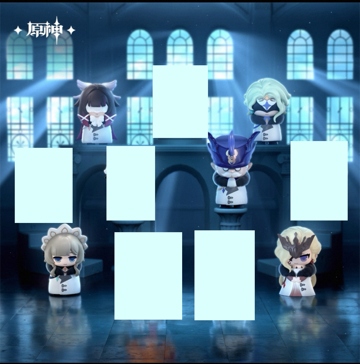 譲渡】原神 ファデュイ 執行官 ファトゥス ちびキャラ フィギュア 1box