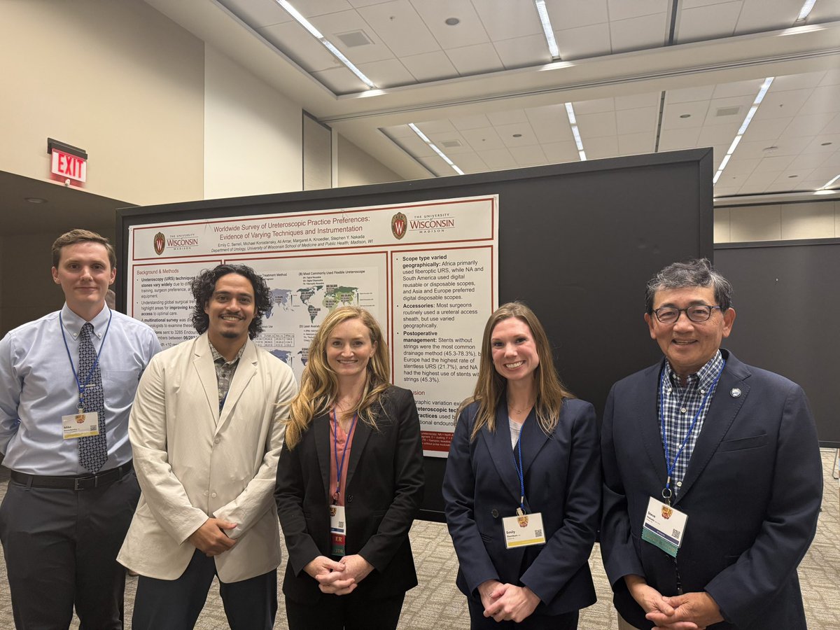 <a href="/EmilyLDavidson/">Emily L. Davidson, MD</a> and Dr Mike Korostensky speak on SWL and worldwide trends in URS. For SWL, best case EQ is .42, for URS lots of worldwide variability <a href="/WiscUroRes/">UW Madison Urology Residency</a> <a href="/wiscurology/">UW Urology</a> #WCET25