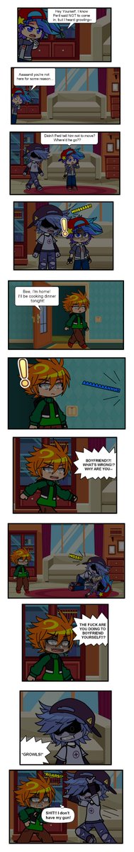 GotchicCat's tweet photo. Looks like Pico walked in on something bad...
Peril/Parker/Himself belongs to: @HexDoodlez
YT ver: https://t.co/3w3BLAbEvN
#fridaynightfunkin #fnfboyfriend #fnf #fnfpico #fnfsillybilly #gachaclub #comic https://t.co/HmlwiPAskD