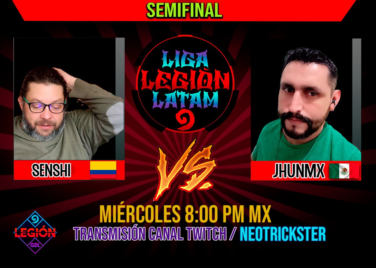 Sigue la Liga con estos 3 tremendos partidazos !!!

Senshi vs Jhunmx 
Canal: twitch.tv/neotrickster

Vegetariamon vs Quiros
Canal: twitch.tv/ronaldojuarez72

Madrival vs Yinus
Canal: twitch.tv/0swer

#hearthstonelatam #Hearthstone
