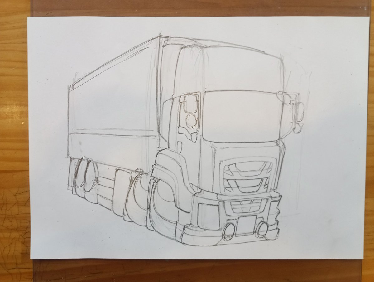 Hawk71861099's tweet photo. おはようございます
次回はトラックイラスト…📝

本日もご安全に🙋‍♂
#トラックイラスト　#愛車イラスト　#車イラスト　#クルマイラスト　#手描き https://t.co/51SmwKmlpy