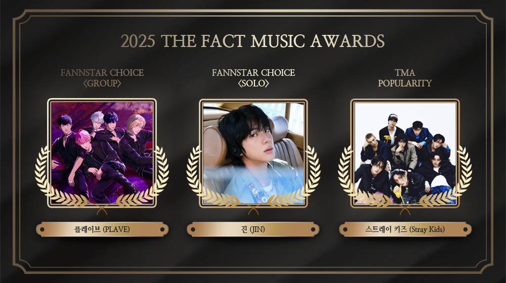 [2025 TMA] 스트레이 키즈, K팝 팬이 직접 뽑은 '최고 인기 스타' 등극

49% 득표율로 'TMA 인기상' 온라인 투표 1위
20일 본 시상식에서 트로피 수여
BTS 진·플레이브도 팬앤스타 초이스상 수상 확정

📌 기사 전문보기 : news.tf.co.kr/read/entertain…

🗓️ 2025.9.20
📍 Macao Outdoor Performance Venue,
